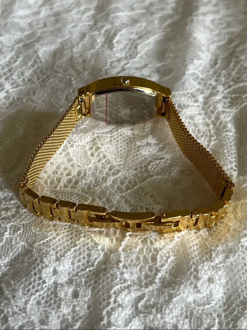 Geneva Gold and Black Women's Crystal Accent Bracelet Watch